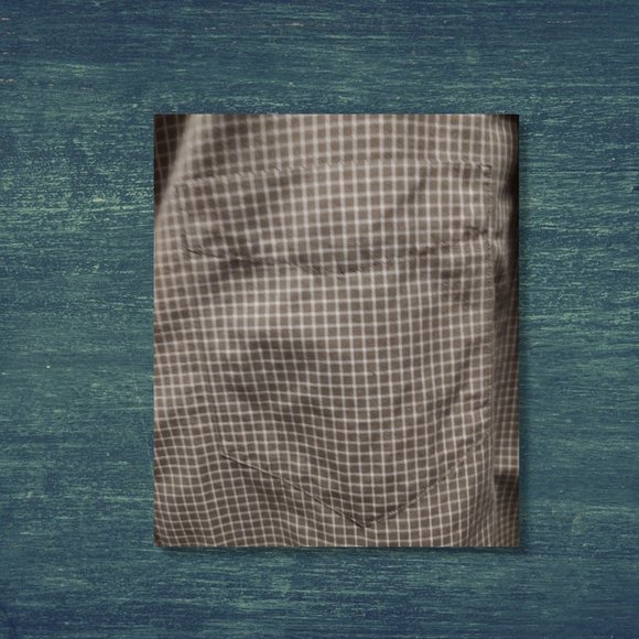 Cherokee dark sage checked button-down shirt, sz XL  EUC - Picture 5 of 7